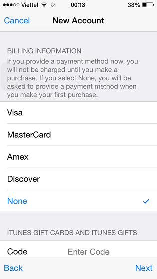 Hướng dẫn tạo Apple
ID US miễn phí trên iDevices