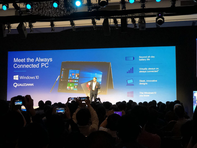 Laptop đầu tiên của ASUS sử dụng chip di động
ARM và Windows 10 lộ điểm benchmark