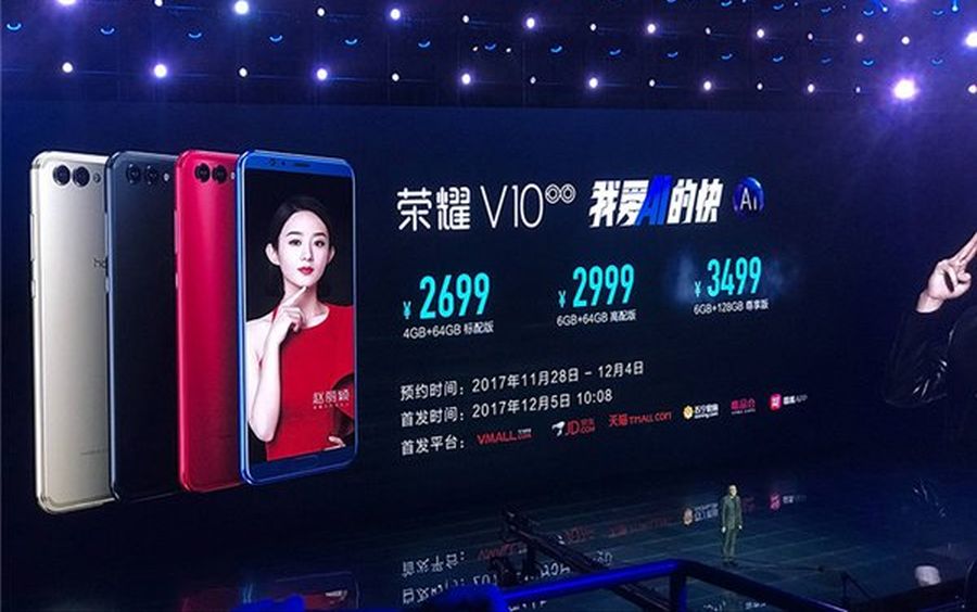 Honor V10 chính
thức được
ra mắt với cấu hình tương đương Mate 10 Pro, giá từ 9.3
triệu