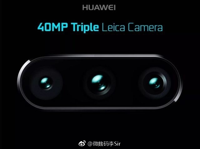 Rò rỉ ảnh chụp 3
camera sau của Huawei P11 với độ phân giải tối đa lên đến
40MP