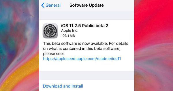 Mời cập nhật iOS
11.2.5
Public Beta 2: Cải thiện hiệu năng và sửa lỗi