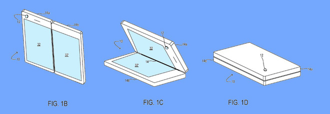 Microsoft hé lộ
hàng loạt bằng sáng chế liên
quan đến thiết kế vị trí camera cho smartphone màn hình gập