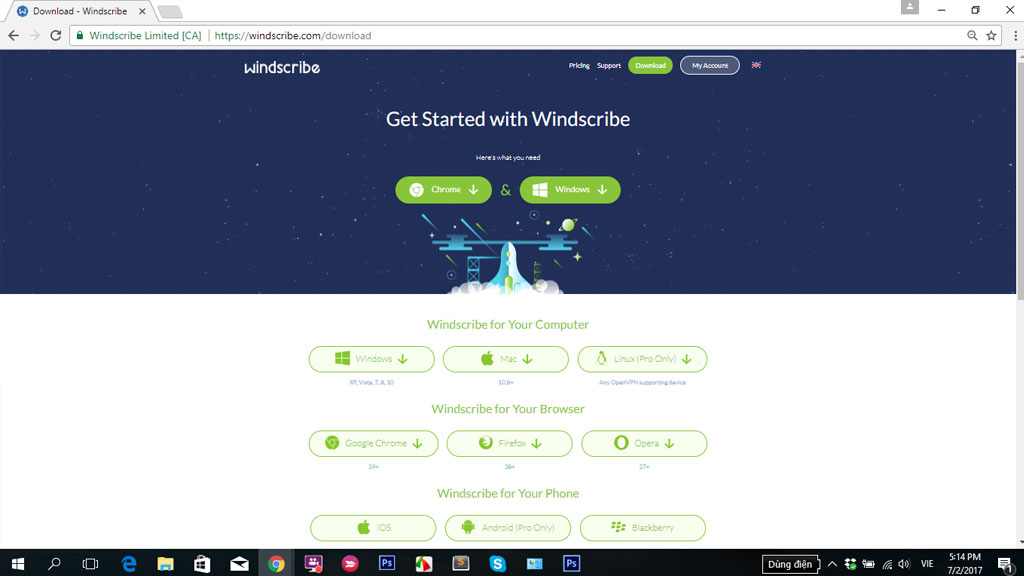 Windscribe VPN: Phần mềm lướt web ẩn danh tốt
nhất cho Windows và Mac đang miễn phí bản quyền, trị giá
90USD