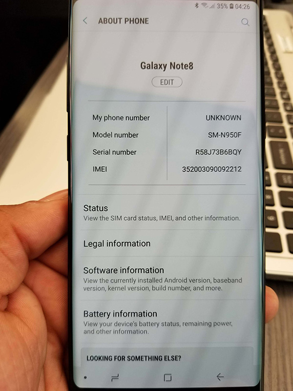 Một số người dùng
Galaxy Note 8 bất ngờ nhận được bản cập nhật Android 8.0