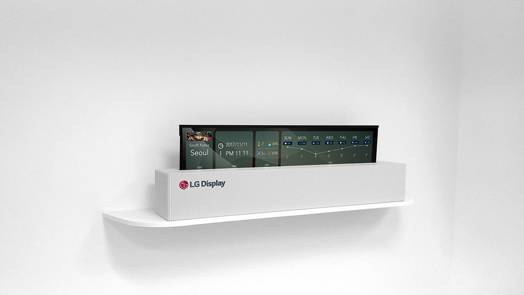 [CES 2018] LG ra
mắt mẫu
màn hình OLED TV 65-inch có thể cuộn tròn như tờ báo