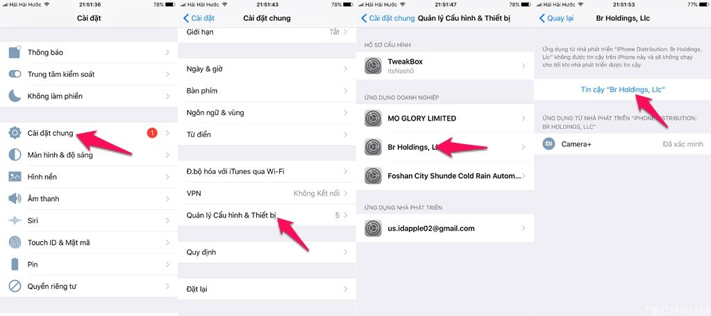 Hướng dẫn jailbreak
iOS 11 bằng Electra phiên bản chính thức, có Cydia, không
cần máy tính