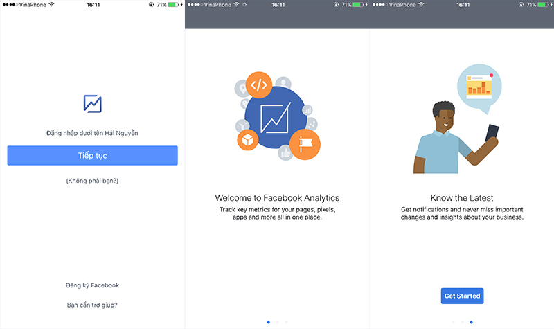 Facebook phát hành
ứng dụng Analytics trên cả 2 nền tảng iOS và Android