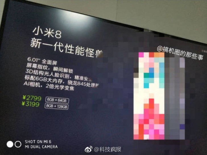 Xiaomi xác nhận ra
mắt Mi 8 ngày 31/5 với Snapdragon 845, giá từ 10 triệu VND
cho bản 6GB RAM
