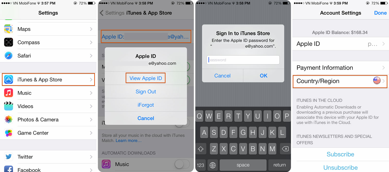 Hướng dẫn chuyển
vùng Quốc Gia Apple ID trên iPhone, iPad để tải ứng dụng
