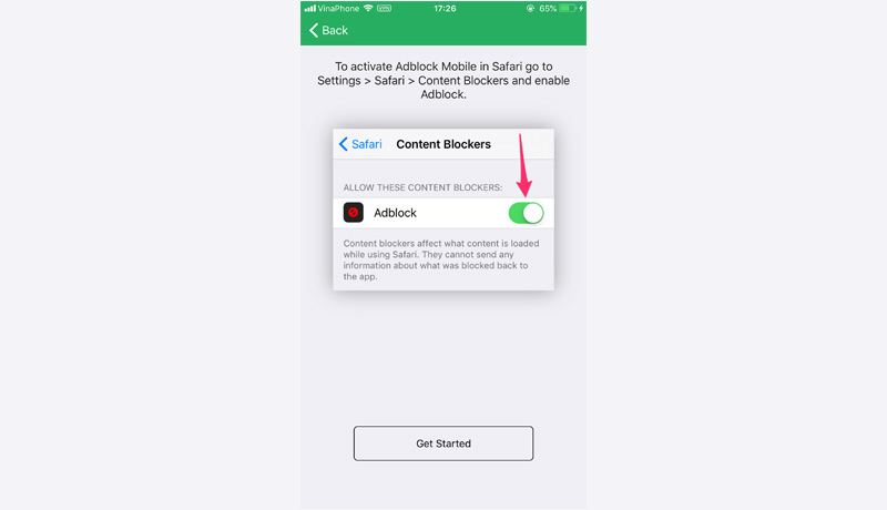Adblock Mobile: Trình
chặn quảng cáo trên ứng dụng cực kỳ hiệu quả dành cho thiết
bị iOS