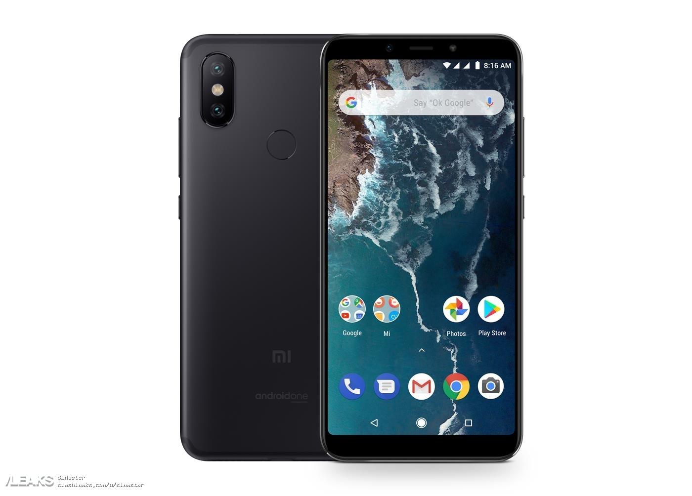Mi A2 và Mi A2 Lite
lộ hình ảnh và thông số kỹ thuật: Máy chạy Android One,
camera kép, riêng Mi A2 có tai thỏ