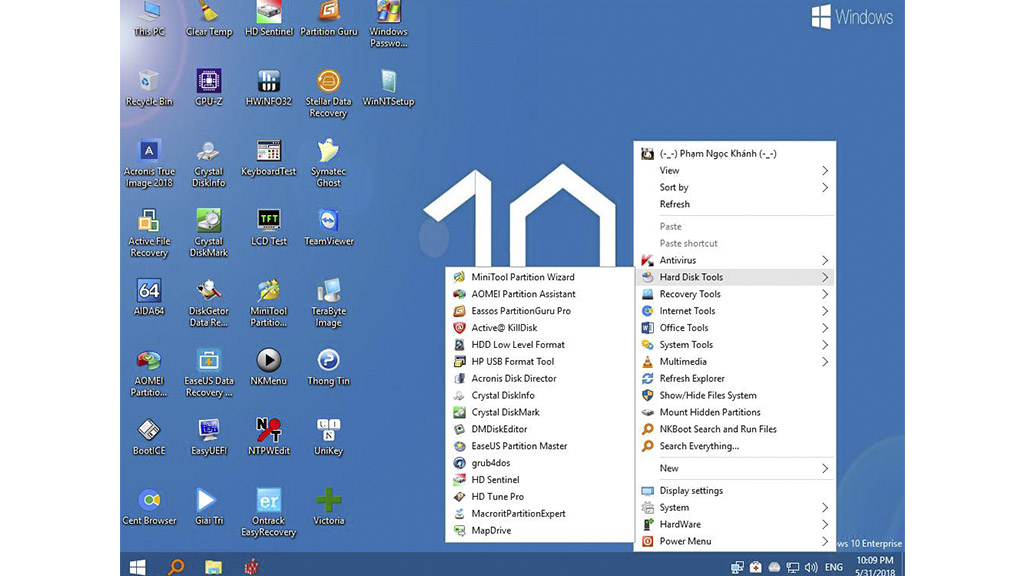Hướng dẫn tạo USB
Boot đa năng đơn giản trên Windows 10