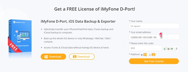 Nhanh tay nhận miễn
phí bản quyền iMyFone D-Port phần mềm trích xuất dữ liệu
iPhone / iPad, trị giá 49.95 USD