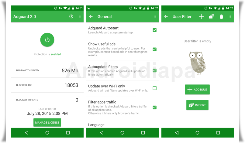Chia sẻ bản mod
Adguard Premium: Ứng chặn quảng cáo khi xem phim, lướt web
trên Android