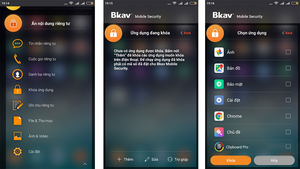 Tải và cài đặt ứng dụng Bkav Mobile Security
trong Bphone 3 lên máy Android khác