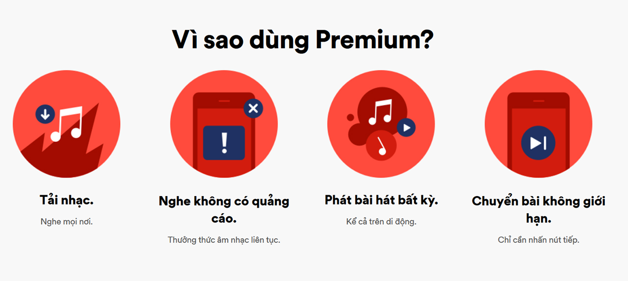 Spotify Việt Nam đang
có khuyến mãi gói Premium 3 tháng giá chỉ 5.900đ, mời anh em
đăng ký