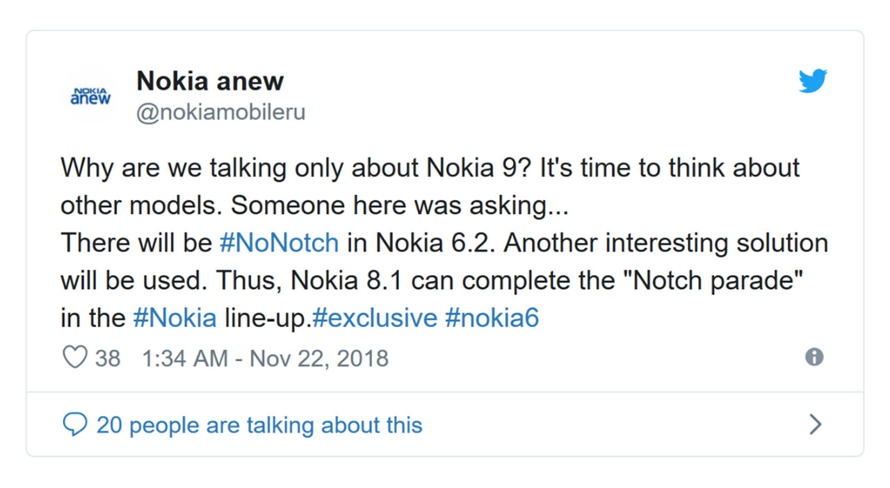Nokia 8.1 có thể là
smartphone cuối cùng của HMD Global sở hữu thiết kế tai thỏ