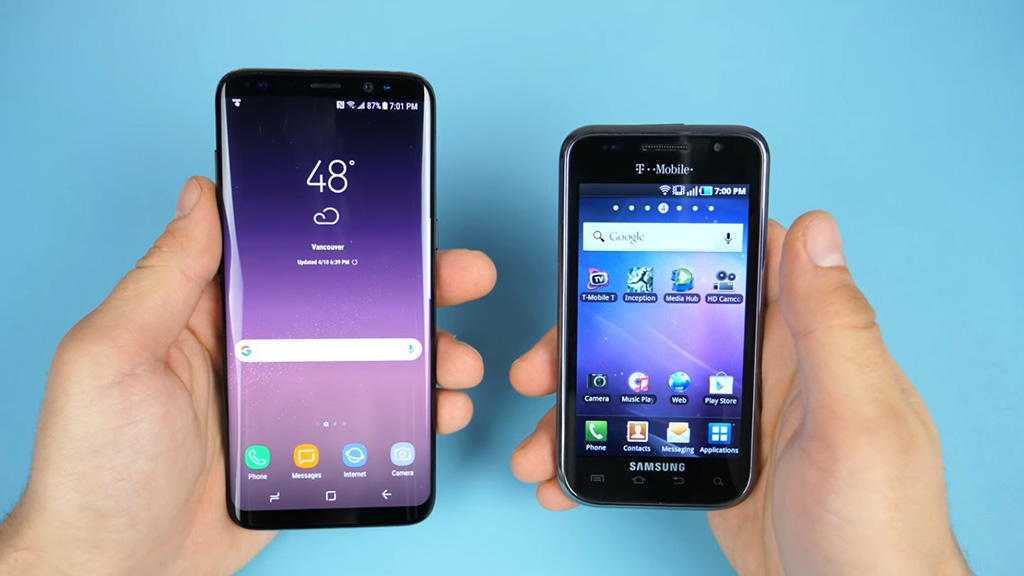 So sánh Samsung Galaxy S8 và Galaxy S đời đầu: Sự khác biệt sau 7 năm nhìn lại