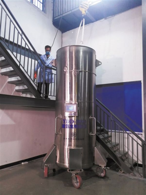 Một phần quá trình
bảo quản cơ thể bà Zhan