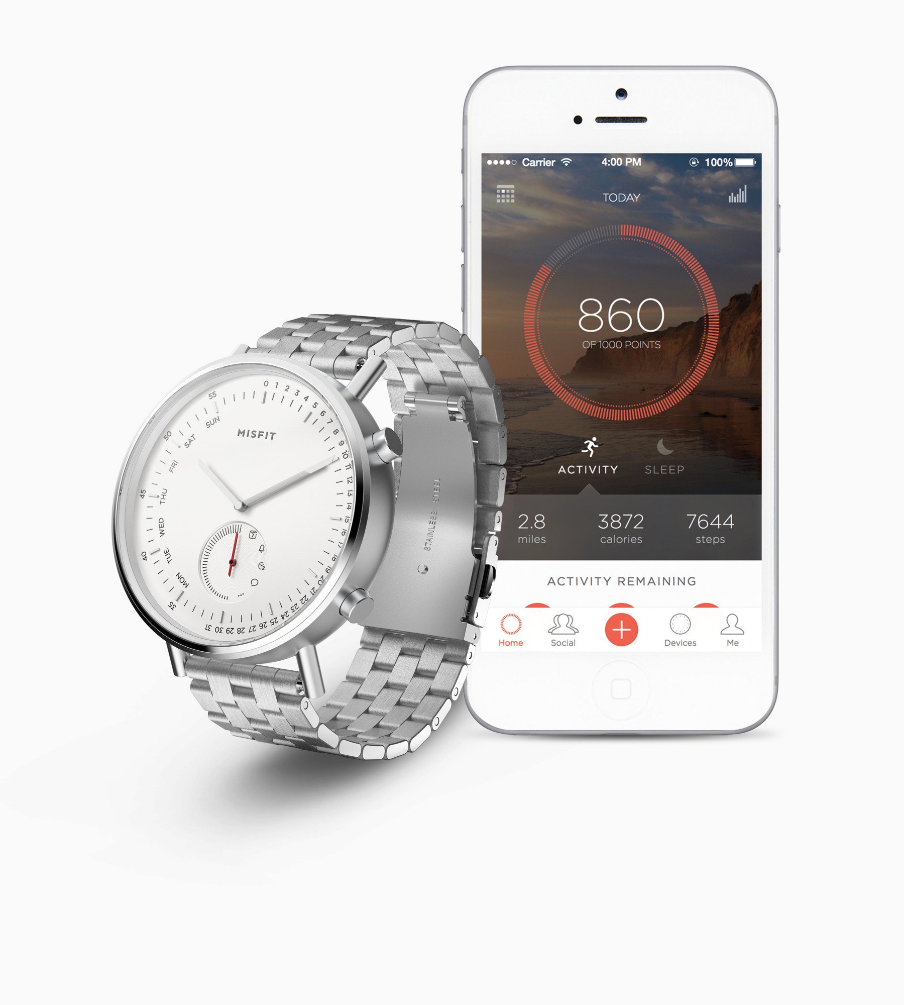 Misfit Command là
đồng hồ lai có thể theo dõi sức khỏe
và nhận thông báo, giá 149 USD