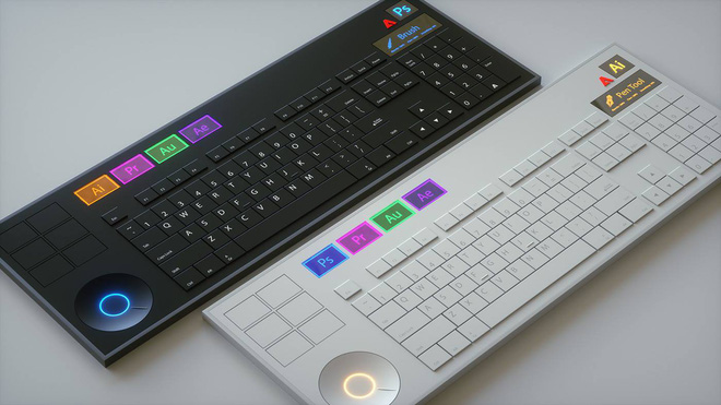 Concept bàn phím Adobe Keyboard dành cho Designer cực kỳ độc đáo