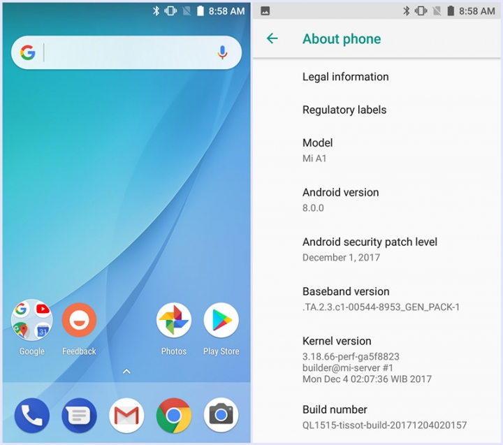 Xiaomi Mi A1 sẽ được kích
hoạt khả năng sạc nhanh khi nhận bản cập nhật Android 8.0
Oreo