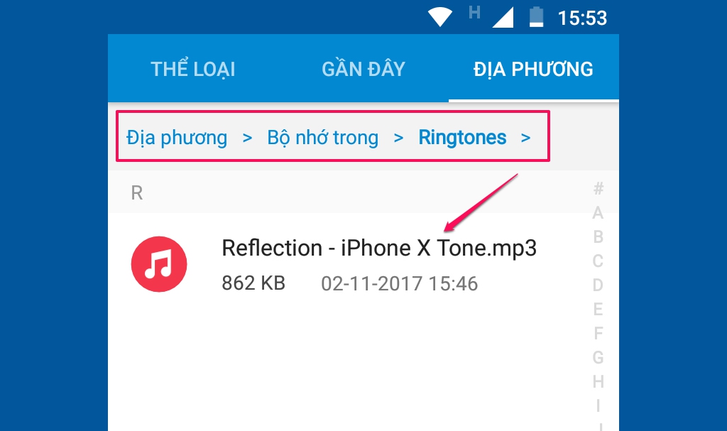 Chia sẻ nhạc chuông
mặc định độc quyền trên iPhone X, anh em tải về dùng nhé