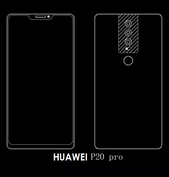 Huawei P20, P20
Plus và P20 Pro sẽ được trang 3 camera sau và màn hình tai
thỏ như trên iPhone X?