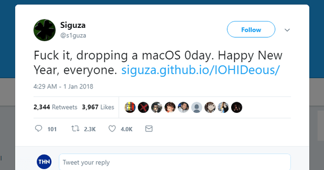 Lỗ hổng Zeroday 15
năm tuổi cho phép hacker chiếm quyền root trên macOS