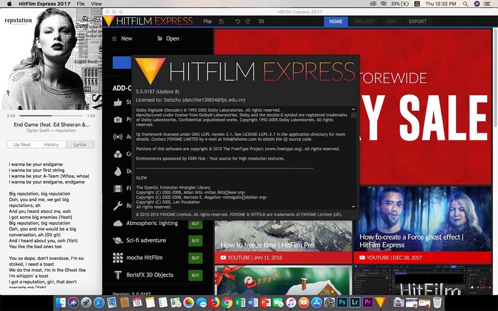 Nhanh tay tải HitFilm Express 2017 trị giá
149 USD đang được miễn phí bản quyền trong thời gian ngắn