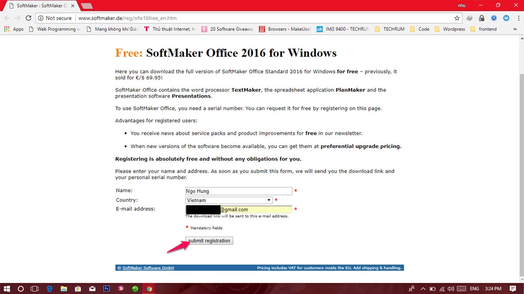 Nhanh tay tải về
miễn phí SoftMaker Office 2016: Công cụ thay thế Office trên
Windows trị giá 69.95 USD