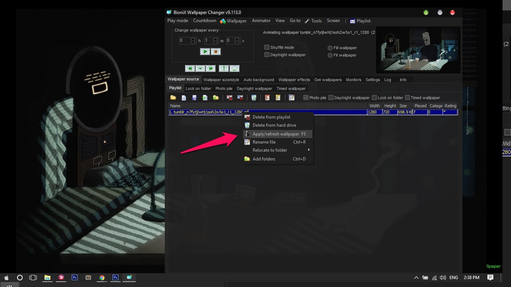  - Hướng dẫn sử dụng ảnh GIF làm hình nền cho máy tính Windows 10  với BioniX desktop wallpaper changer