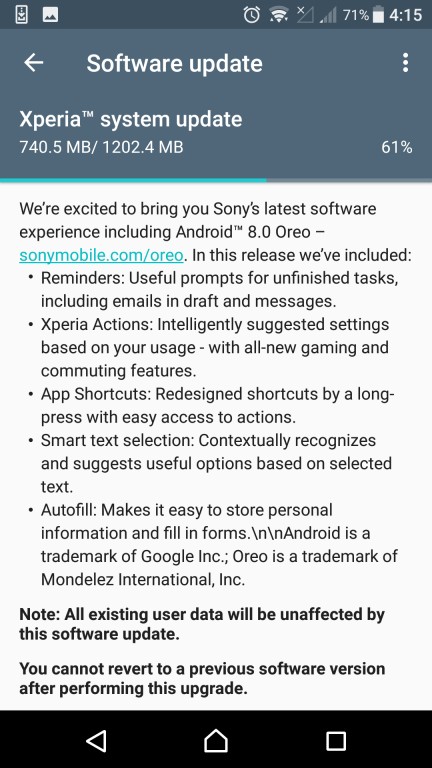 Sony chính thức cập nhật Android 8.0 Oreo cho bộ
đôi Xperia X và Xperia X Compact