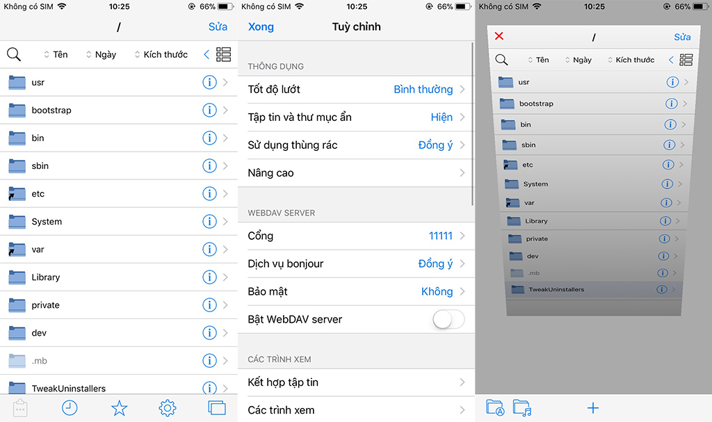 Hướng dẫn cài đặt
Filza
Manager phiên bản mới cho thiết bị iOS 11 đã jailbreak bằng
Electra Toolkit