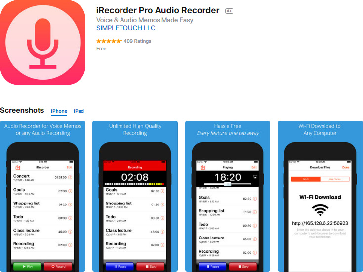 irecorder pro app
