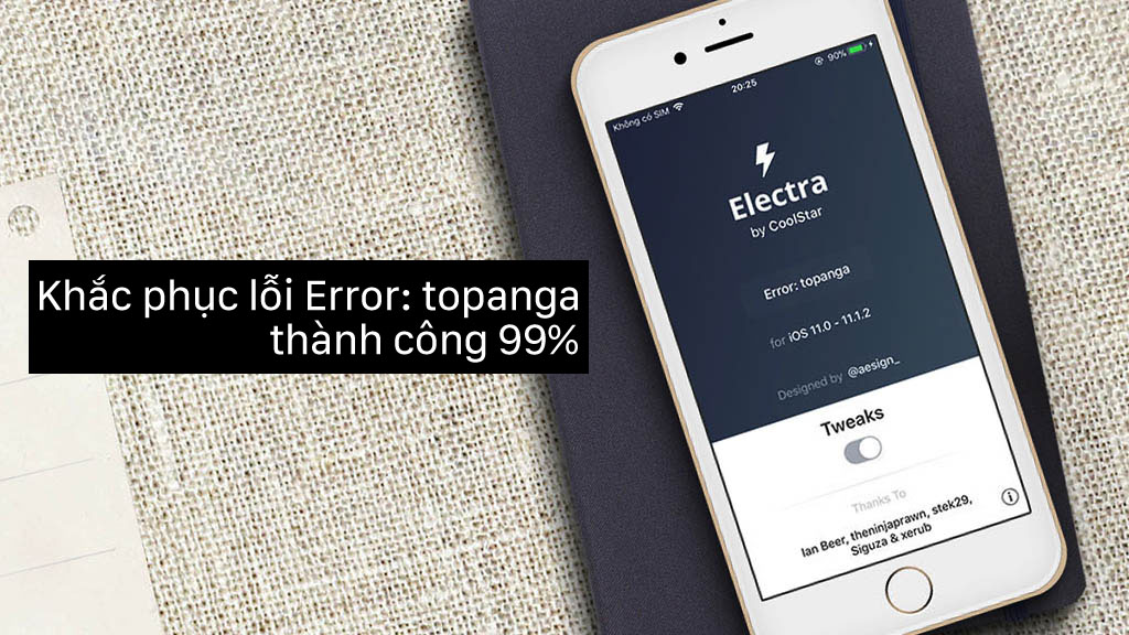 Hướng dẫn khắc phục lỗi Topanga dành cho những ai đã dùng bản Electra RC 1.3 leak, thành công 99%