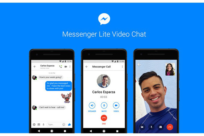 Facebook bổ sung tính năng gọi video cho Messenger Lite