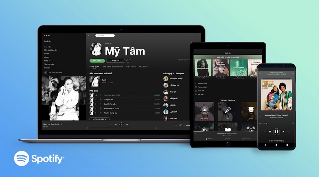 Dịch vụ nghe nhạc trực tuyến lớn nhất thế giới Spotify chính thức ra mắt thị trường Việt Nam