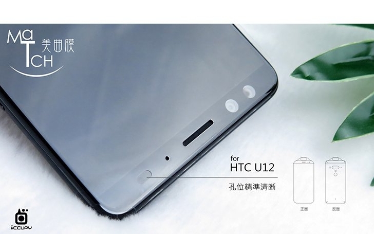 HTC U12+ lộ thông tin thiết kế thông qua nhà sản
xuất phụ kiện, với màn hình 18:9,  và được trang bị camera
kép cả trước và sau