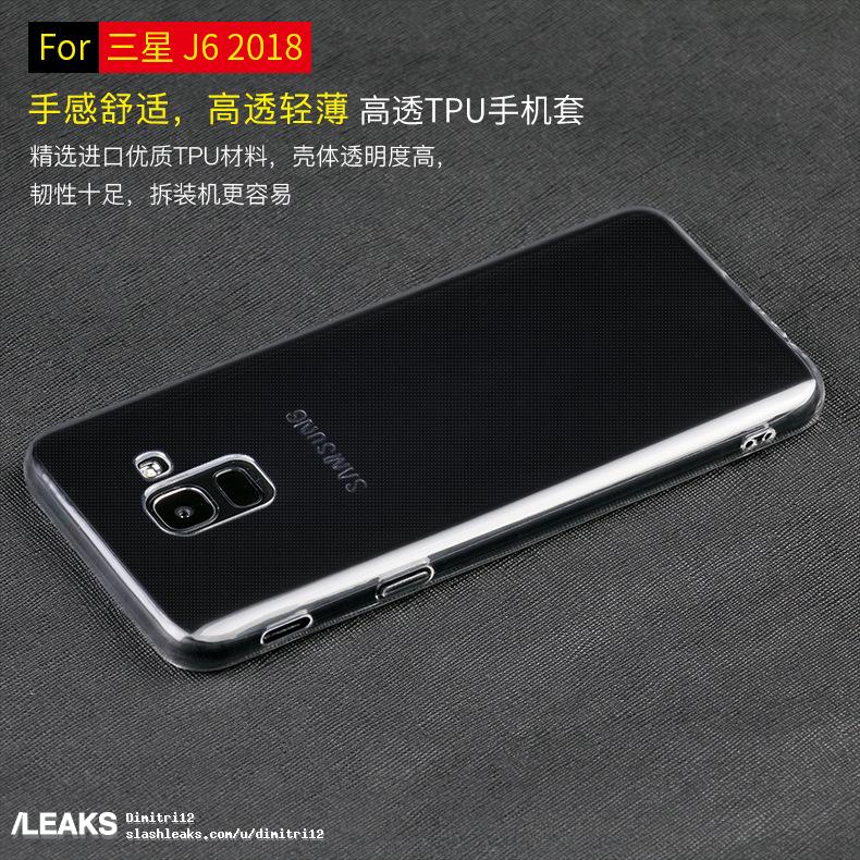 Lộ nhiều hình ảnh chi tiết của Samsung Galaxy J6
2018 thông qua nhà sản xuất ốp lưng