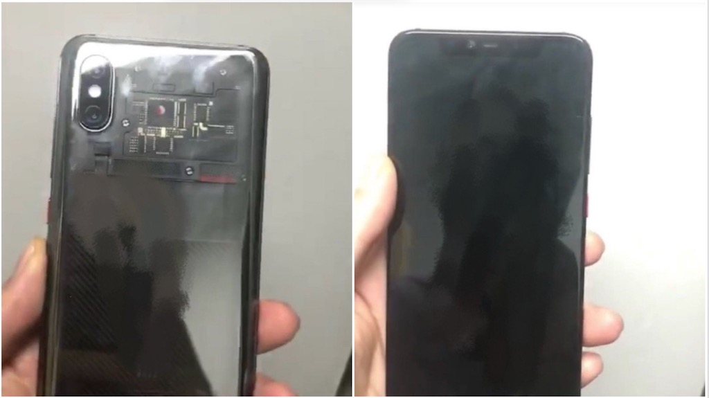 Lộ video trên tay Xiaomi Mi 8: Thiết kế giống như Phone X với mặt lưng trong suốt