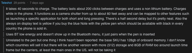 Bút S-Pen trên Samsung Galaxy Note 9 sẽ được tích
hợp bluetooth, điều khiển từ xa cách 18m, sạc trong 40 giây