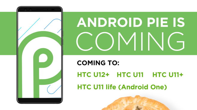 HTC công bố danh sách
các thiết bị được cập nhật lên Android 9 Pie