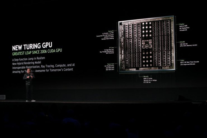 NVIDIA ra mắt card đồ
họa Quadro GTX, kiến trúc Turing thế hệ mới, 96GB GDDR6 với
công nghệ NVLINK