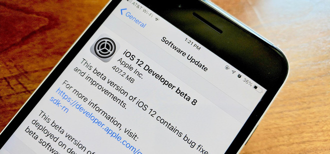 Apple phát hành iOS
12 Beta 8: Khắc phục các lỗi nghiêm trong trên bản Beta 7