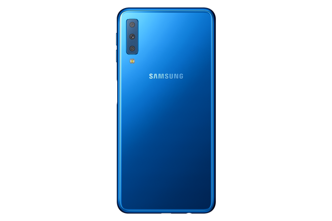 Samsung Galaxy A7
(2018) chính thức được trình làng với 3 camera sau, cảm biến
vân tay ở bên sườn