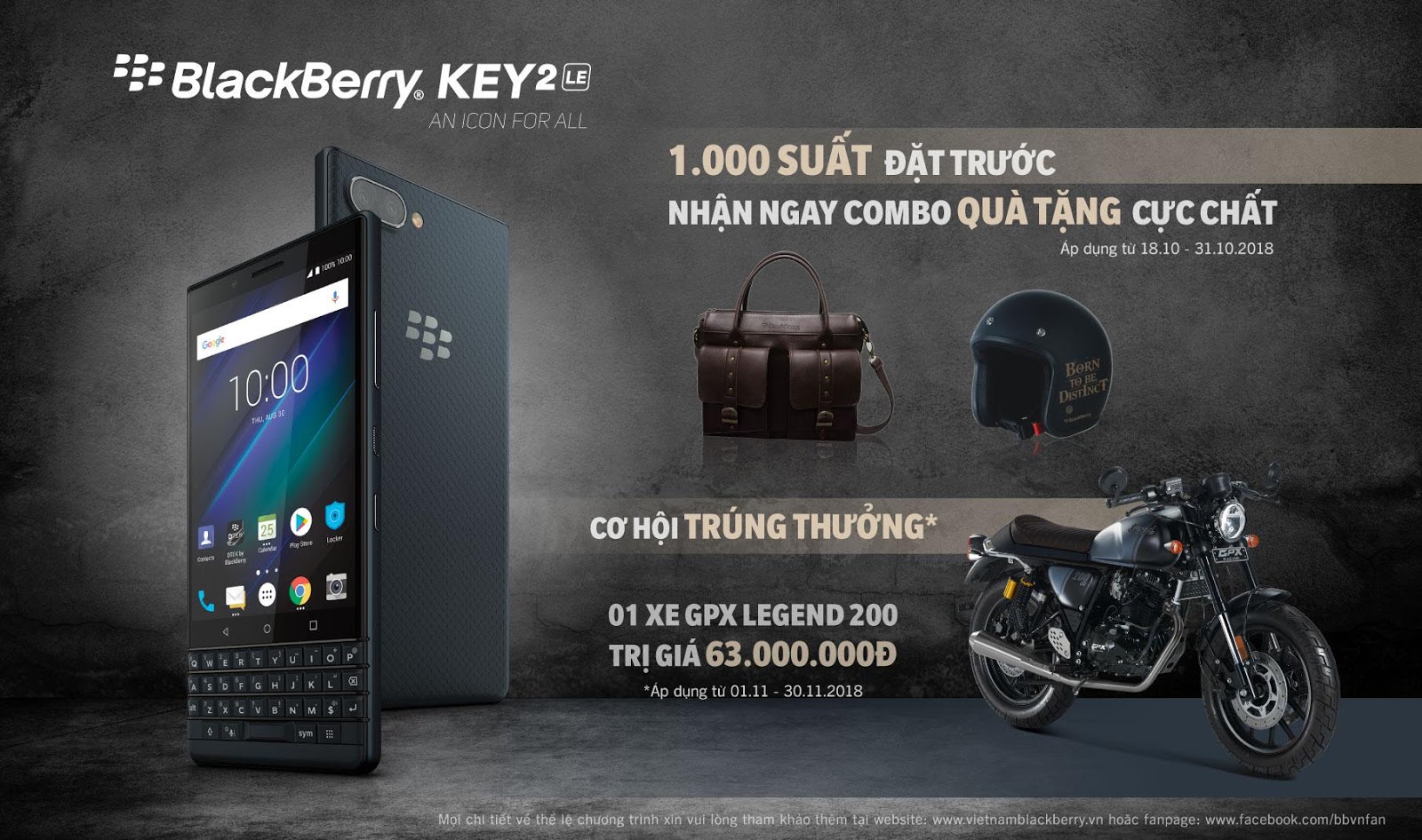 BlackBerry KEY2 LE ra
mắt tại Việt Nam: Phiên bản rút gọn của KEY2, giá 11.790.000
VNĐ