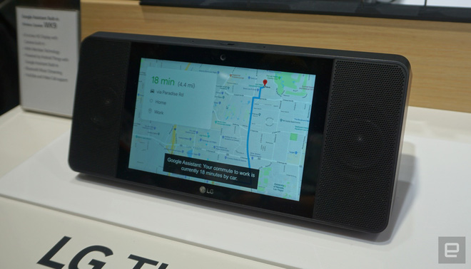 XBOOM AI ThinQ WK9:
Loa thông minh tích hợp màn hình cảm ứng, có Google
Assistant, giá 300 USD