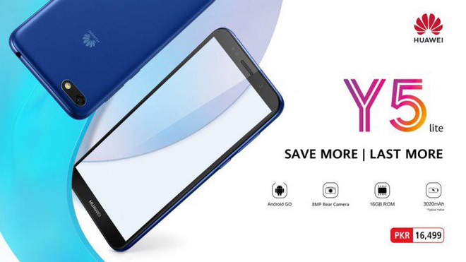 Huawei ra mắt Y5
Lite: Smartphone giá rẻ chạy Android Go, giá khoảng 2,7
triệu đồng