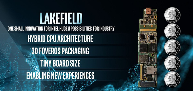 [CES 2019] Intel
trình làng thiết kế đầu tiên của chip xử lý Lakefield dựa
trên kiến trúc xếp chồng 3D